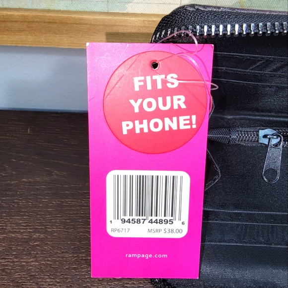 BRAND NEW Rampage Tie Dye Blue Leather Print Wallet - Picture 5 of 5